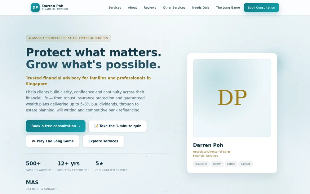 Darren Advisory — Singapore financial advisory website